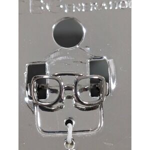 BCBGeneration Silver Tone Glasses Spectacles Novelty Ring‎ Size 7 New
